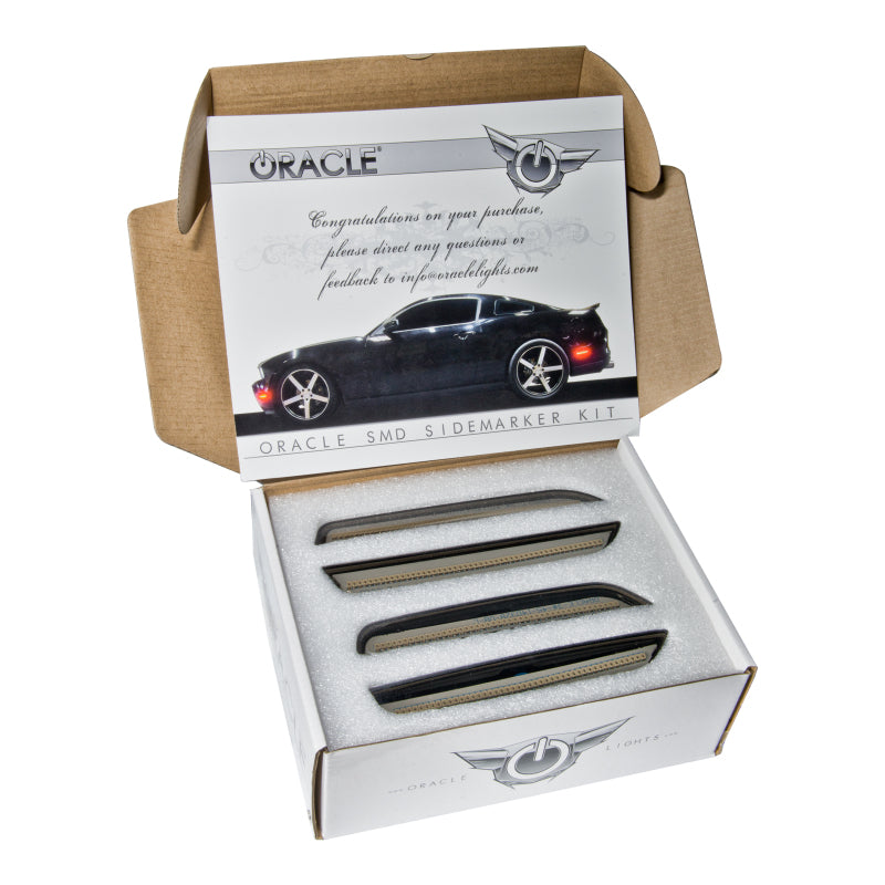 ORACLE Lighting Oracle 10-14 Ford Mustang Concept Sidemarker Set - Tinted - No Paint 9700-020 9700-020 Photo - lifestyle view