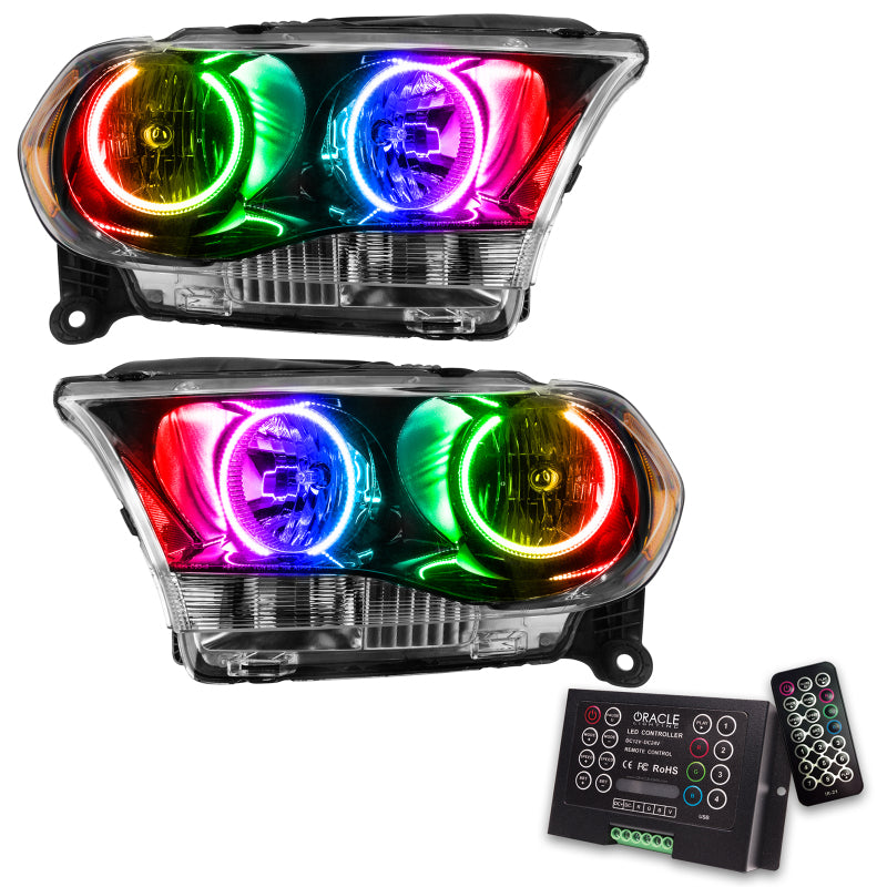 ORACLE Lighting Oracle 11-13 Dodge Durango SMD HL Halogen - Black - ColorSHIFT w/ 2.0 Controller 7102-333 7102-333 Photo - Primary