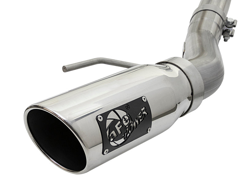 aFe MACH Force-Xp 3in 409 Stainless Steel Cat-Back Exhaust System w/Polish 49-43045-P Photo - Close Up