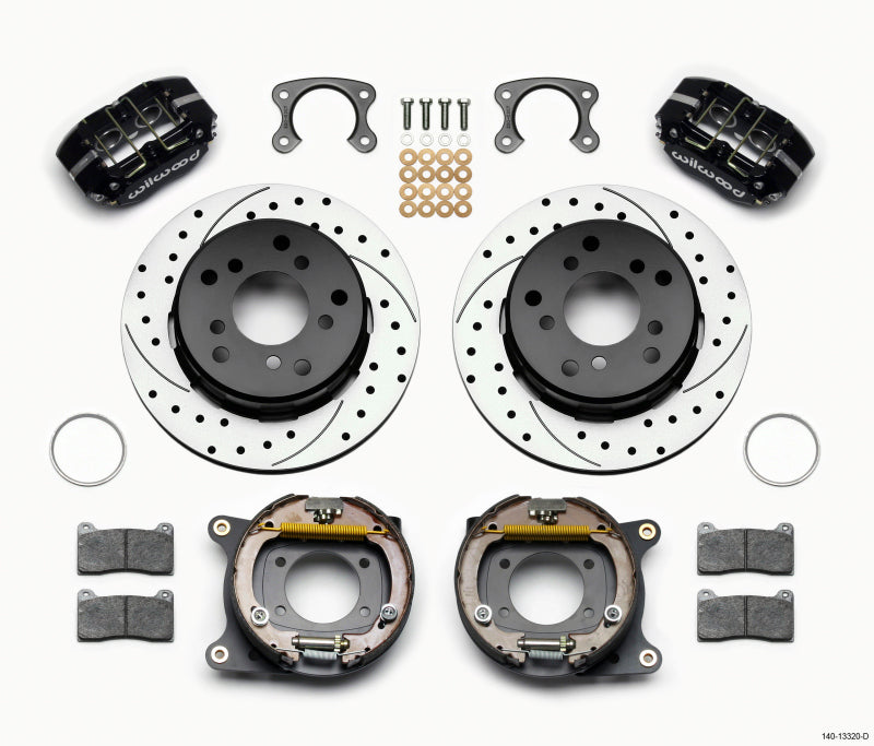 Wilwood Dynapro Lug Mount P/S Park Brake Kit Drilled Small Ford 2.36in Off Bronco 5 x 5.50 140-13320-D 140-13320-D Photo - Primary