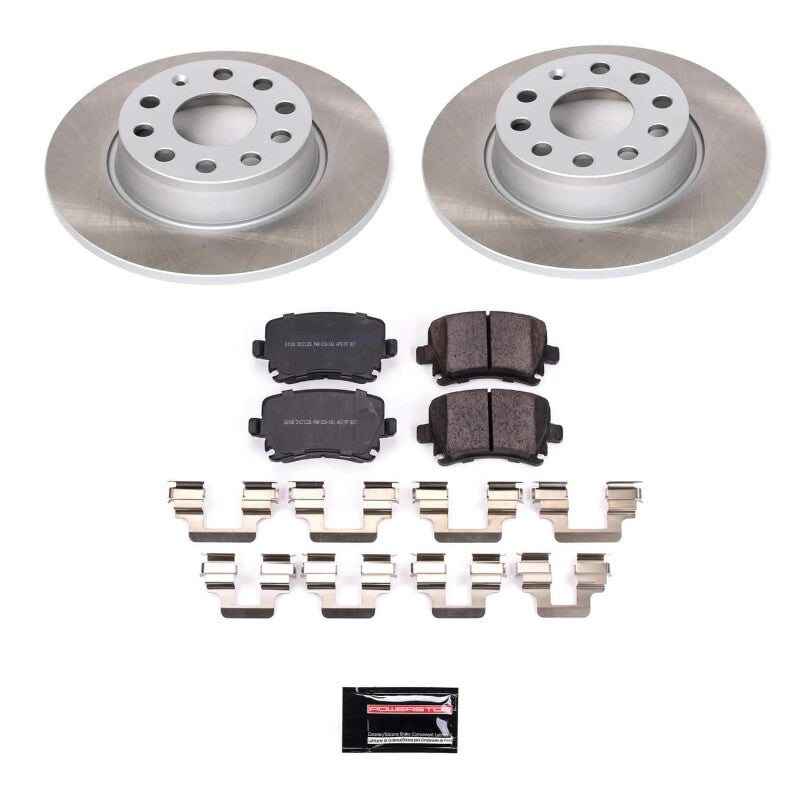 PowerStop Power Stop 2010 Volkswagen Golf Rear Semi-Coated Rotor Kit SC5666 SC5666 Photo - Primary