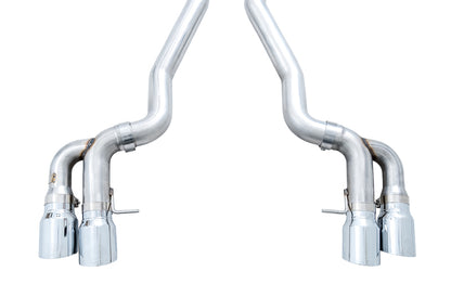 AWE Tuning 18-19 BMW M5 (F90) 4.4T AWD Cat-back Exhaust - Track Edition (Chrome Silver Tips) 3020-42070 3020-42070 Photo - out of package
