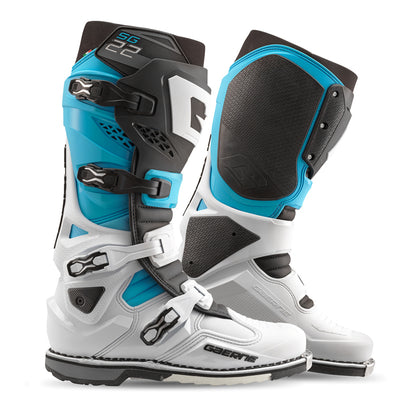 Gaerne SG22 Limited Edition Boot White/Black/Light Blue Size - 12 2262-003-12 2262-003-12 User 1