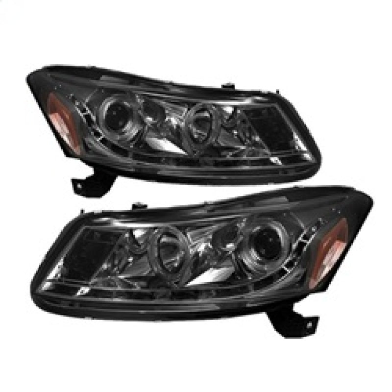Spyder Honda Accord 08-12 4Dr Projector Headlights- LED Halo DRL Smke PRO-YD-HA08-4D-HL-SM 5010681 5010681 Photo - Primary