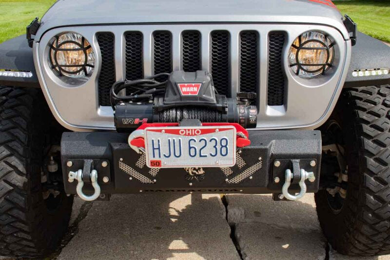 Fishbone Offroad 07-18 Jeep Wrangler JK Barracuda Modular Front Bumper - Base FB22341 FB22341 Photo - lifestyle view