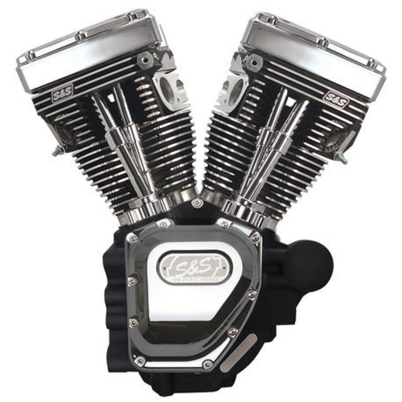 S&S Cycle 06-17 Dyna T124 Engine - Wrinkle Black 310-0882A 310-0882A User 1