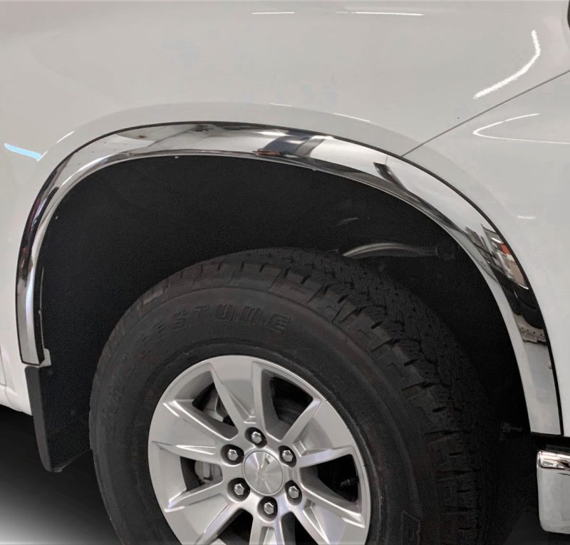 Putco 19-20 GMC Sierra 1500 w/ Factory Fender Flares Stainless Steel Fender Trim 97126 97126 Photo - Primary