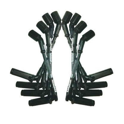 Moroso GM LS 9.75in Long Coil On Plug 90 Deg Sleeved Ultra Spark Plug Wire Set - Black 51532 51532 User 1
