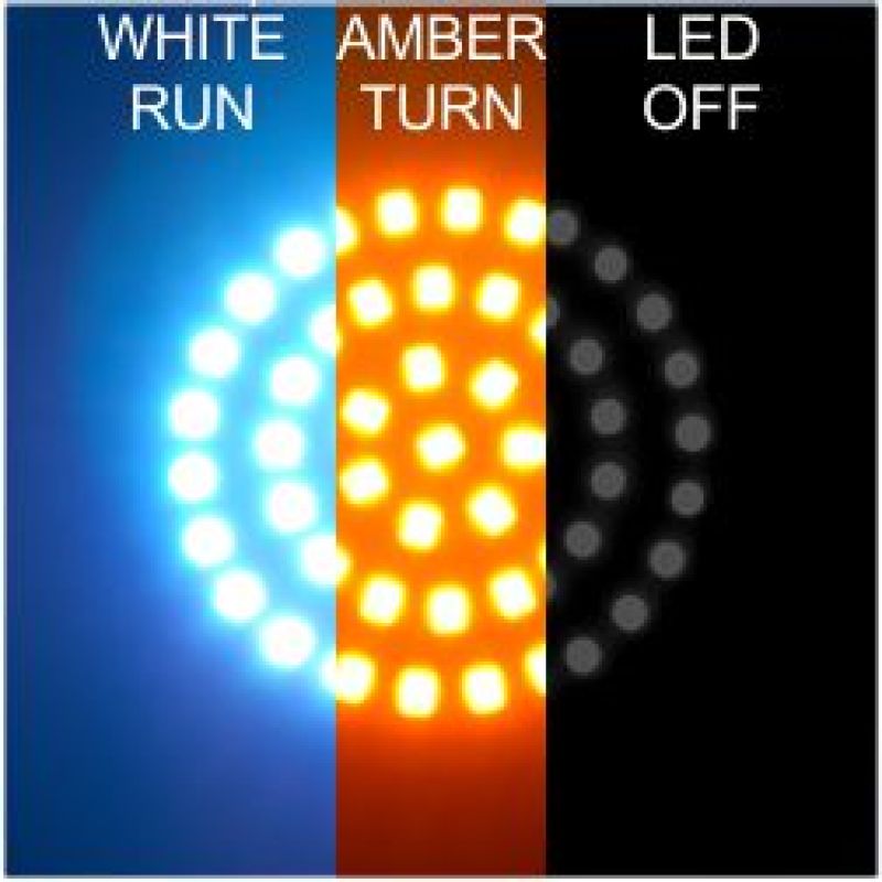 Letric Lighting Cvo Std Switchbacks Wht/Amb LLC-BJSWA