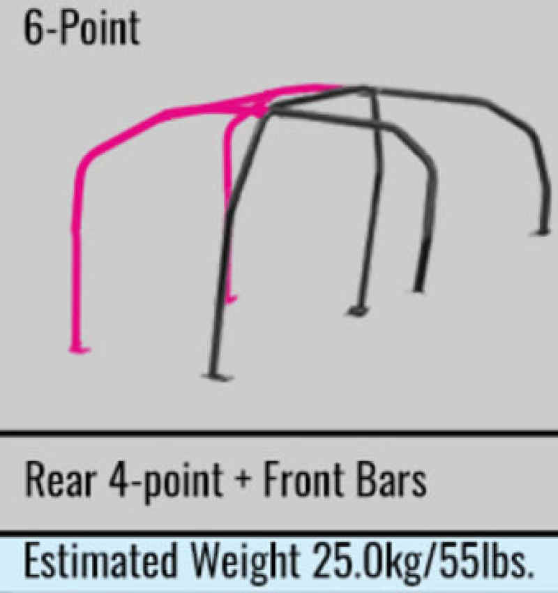 Cusco CN9A Dash Through 4 Passenger 6P Roll Cage 40 Safety21 560 290 B20 User 1