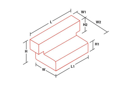 Dee Zee Deezee Universal Tanks - Auxiliary L-Shape Brite-Tread Aluminum (80 Gal) DZ91767X DZ91767X Technical Drawing