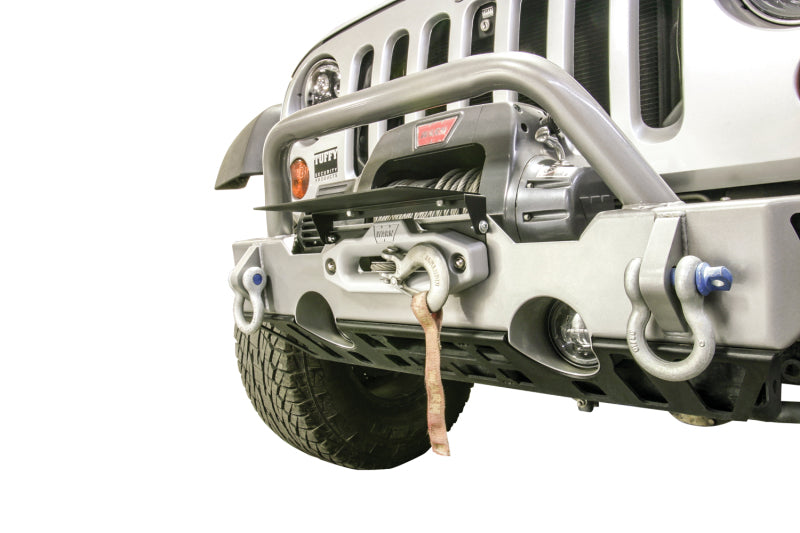 Tuffy Products Tuffy Flipup License Plate Holder- Winch W/Hawse- Blk 333-01 333-01 Photo - Mounted