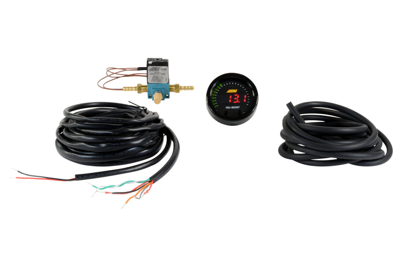 AEM X-Series Tru-Boost Controller Gauge w/ Boost Control Solenoid 80PSIg Internal MAP Sensor 30-0352 30-0352 Photo - out of package
