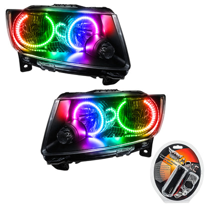 ORACLE Lighting Oracle 11-13 Jeep Grand Cherokee SMD HL (Non-HID) - Chrome - ColorSHIFT 7070-330 7070-330 Photo - Primary