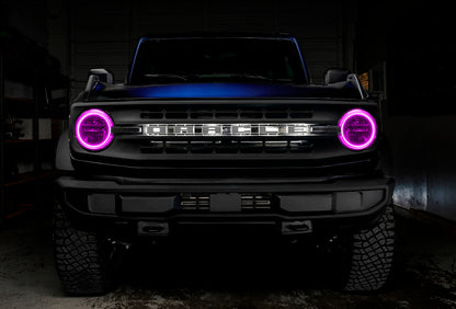 ORACLE Lighting Oracle 2021 Ford Bronco Base Headlight LED Halo Kit - ColorSHIFT - w/ 2.0 Controller 1470-333 1470-333 User 1