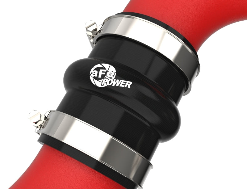 aFe 2024+ Toyota Tacoma BladeRunner  2.5in & 3in Aluminum Hot & Cold Charge Pipe Kit - Red 46-20724-R 46-20724-R Photo - Close Up