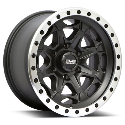DV8 Offroad Aluminum 886 Beadlock Wheels 20x9 5x127 - 12mm Matte Black 886B-2907312 886B-2907312 Photo - Primary