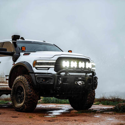 KC HiLiTES SlimLite 8in. LED Light Shield SAE Driving (Shield Only) - Clear 5209 5209 Photo - lifestyle view