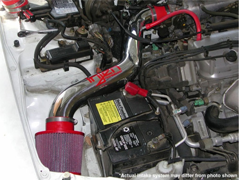Injen 94-97 Honda Accord 2.2L 4Cyl Black Short Ram Intake IS1650BLK IS1650BLK Photo - Mounted