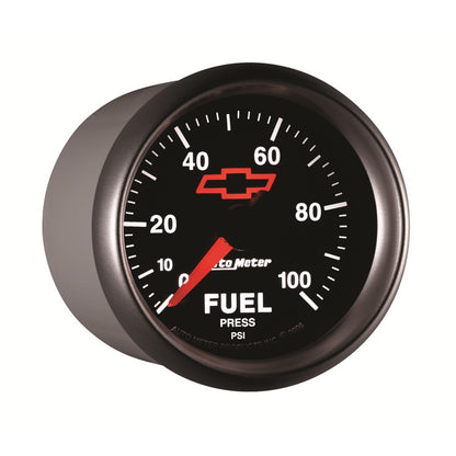 Autometer 2-1/16" Fuel Pressure, 0-100 PSI, Chevy Red Bowtie 3663-00406 User 3