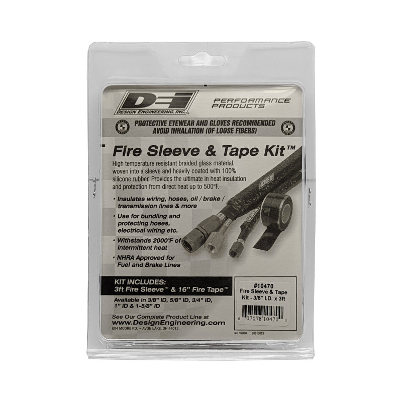 DEI Fire Sleeve and Tape Kit 3/8in I.D. x 3ft 10470 10470 Photo - Unmounted