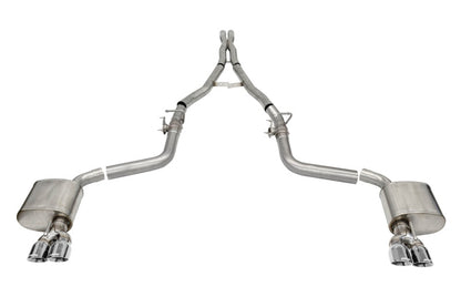 Corsa 15-21 Challenger SRT/Hellcat/Demon/Redeye 2.75in Valved CB DR Exit w/ Twin 3.5in Pol Pro Tips 21070 21070 Photo - Primary
