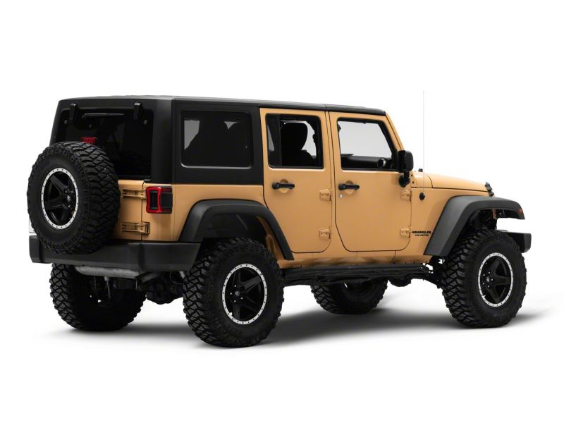 Raxiom 07-18 Jeep Wrangler JK Axial Series JL Style LED Tail Lights- BlkHousing- Red Lens J164242 J164242 Photo - Close Up