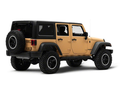 Raxiom 07-18 Jeep Wrangler JK Axial Series JL Style LED Tail Lights- BlkHousing- Red Lens J164242 J164242 Photo - Close Up