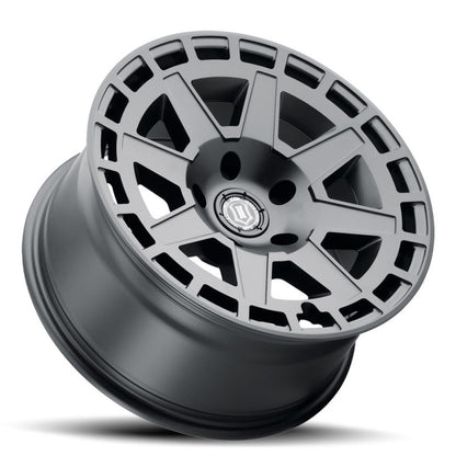 ICON Compass 17x8.5 6x5.5 0mm Offset 4.75in BS Satin Black Wheel 3217858347SB 3217858347SB Photo - Unmounted