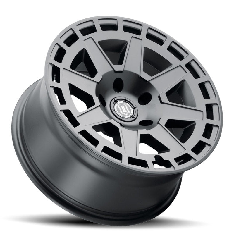ICON Compass 17x8.5 5x5 -6mm Offset 4.5in BS Satin Black Wheel 3217857345SB 3217857345SB Photo - Unmounted