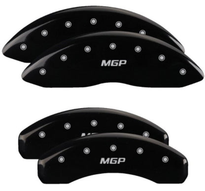 MGP 4 Caliper Covers Engraved Front & Rear MGP Black Finish Silver Char 2019 Nissan Armada 17224SMGPBK 17224SMGPBK User 1
