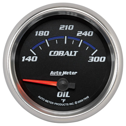 Autometer Cobalt 66.7mm 140-300 Degree F Electric Oil Temperature Gauge 7948 7948 Photo - Primary