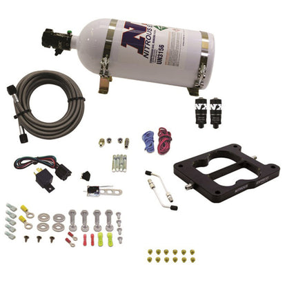 Nitrous Express Q-Jet/Holley Spread Bore Hitman Plus Nitrous Kit (50-200HP) w/10lb Bottle 40081-10 40081-10 Photo - Primary