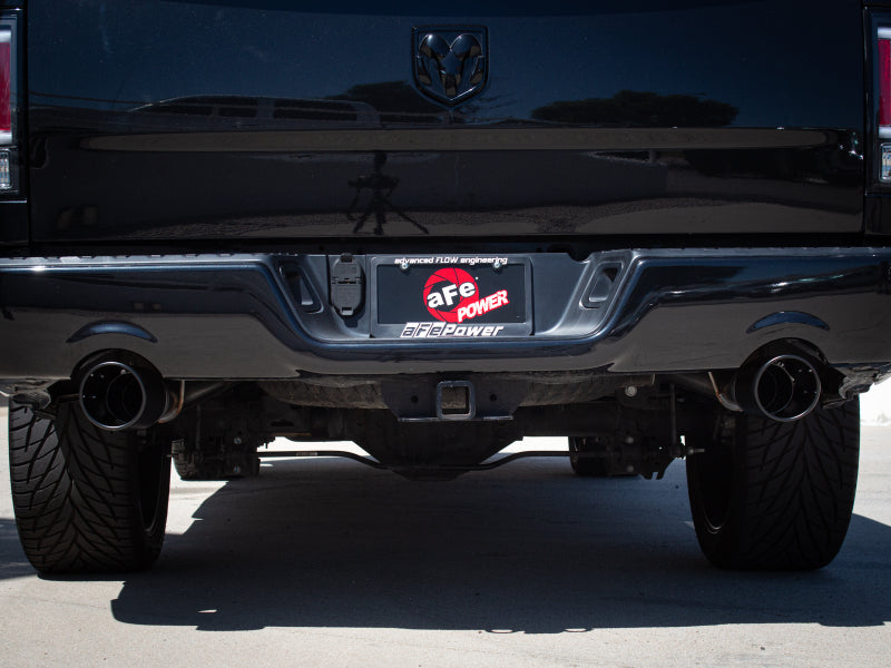 aFe Apollo GT 3in 409SS Cat-Back Exhaust System w/Black Tip 09-18 Dodge/Ram 1500 V8-5.7L 49-42074-B 49-42074-B Photo - Mounted