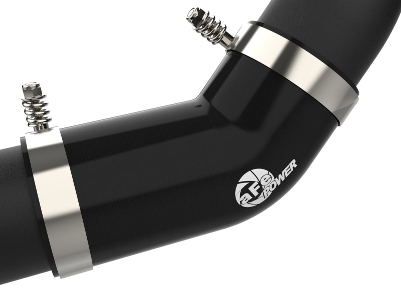 aFe 16-19 RAM 1500 V6 3.0L (TD) BladeRunner 3in Aluminum Hot & Cold Charge Pipe Kit - Black 46-20494-B 46-20494-B Photo - Close Up