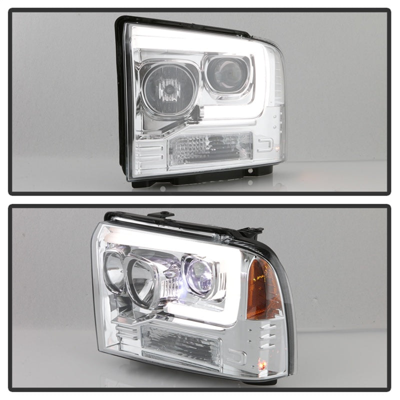 Spyder Platinum Ford F250/350/450 05-07 High-Power LED Module Proj. Headlights-Chrome (PRO-YD-FS05V2 5087904 5087904 Photo - Unmounted
