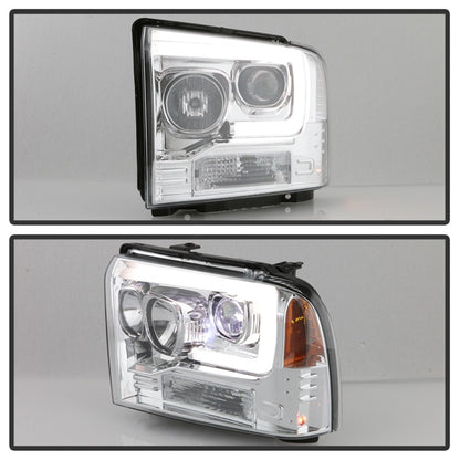 Spyder Platinum Ford F250/350/450 05-07 High-Power LED Module Proj. Headlights-Chrome (PRO-YD-FS05V2 5087904 5087904 Photo - Unmounted