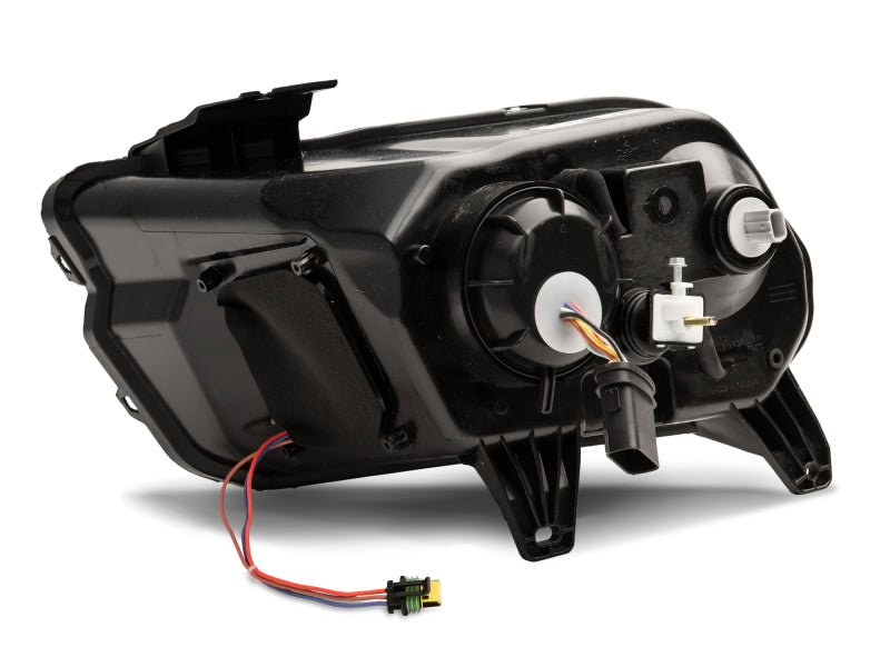 Raxiom 13-14 Ford Mustang LED Halo Projector Headlights- Black Housing (Clear Lens) 408997 408997 Photo - Close Up