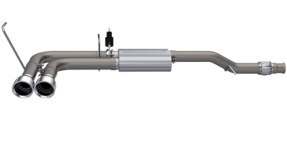 QTP 14-18 Chevy Silverado 1500 4.8L/5.3L EC/CC SB 304SS Screamer Cat-Back Side Exit w/4.5in Tips 410014 410014 Photo - Primary