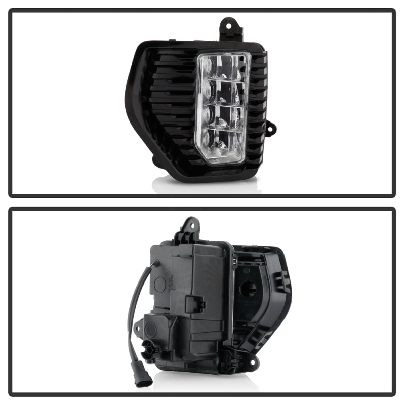 Spyder GMC Sierra 1500 Denali Only 19-20 (Not for 2500/3500) OEM Style Full LED Fog w/ Switch- Clear 5087010 5087010 User 1