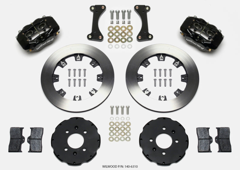 Wilwood Forged Dynalite Front Hat Kit 12.19in 90-99 Civic w/240 mm Disc 140-6310 140-6310 Photo - Primary