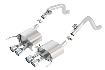 Borla 14-15 Chevy Corvette C7 w/o AFM w/o NPP Atak Rear Section Exhaust Quad Rd RL Tips 11881 11881 Photo - Primary