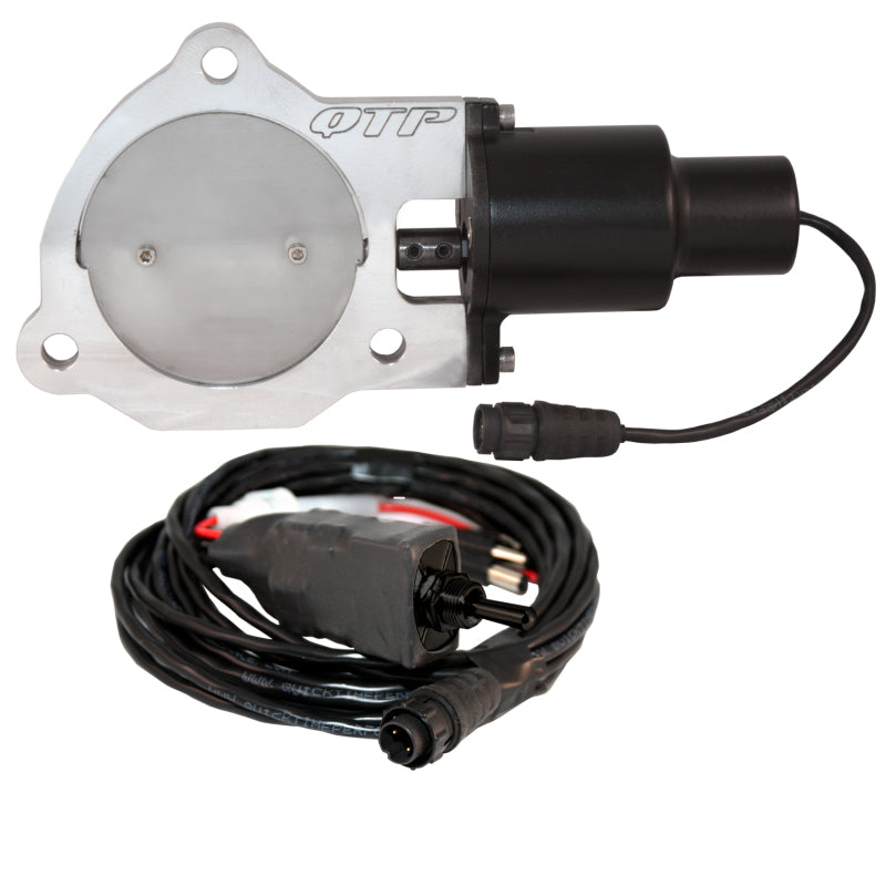 QTP 3.5in Bolt-On QTEC Electric Cutout Valve - Single QTEC35 QTEC35 Photo - Primary