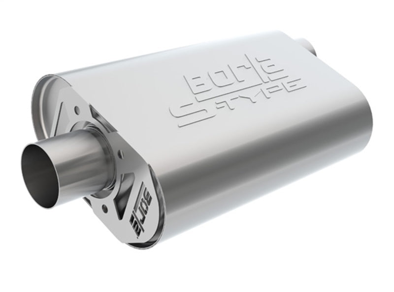 Borla Big Block Chevrolet 396/402/427 2.5in Offset Inlet / 2.5in Center Outlet Crate Muffler 400851 400851 Photo - Primary
