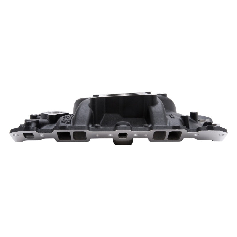 Edelbrock Intake Manifold Performer EPS SBC w/Oil Fill Tube & Breather Black 27033 Photo - Unmounted