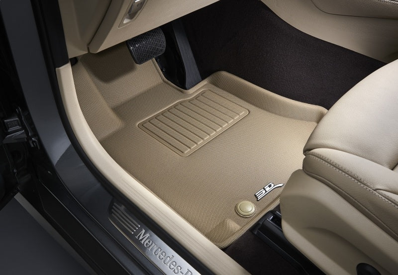 3D MAXpider 2007-2015 Audi Q7 Kagu 1st Row Floormat - Tan L1AD02611502 L1AD02611502 Photo - Mounted