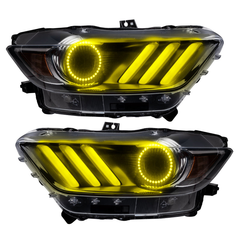 ORACLE Lighting Oracle 15-17 Ford Mustang V6/GT/Shelby DRL Upgrade w/ Halo Kit - ColorSHIFT w/ BC1 Controller 2267-335 2267-335 Photo - Unmounted