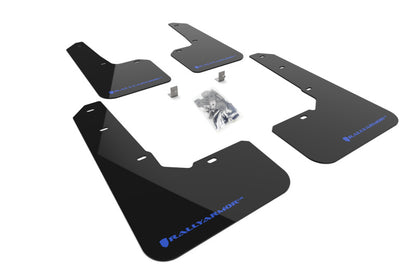Rally Armor 2022 Subaru Outback Wilderness Black Mud Flap Blue Logo MF76-UR-BLK/BL MF76-UR-BLK/BL Photo - Primary