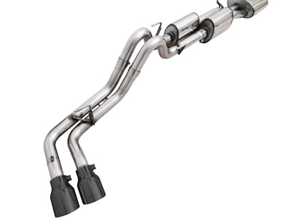 AWE Tuning AWE 16-22 Toyota Tacoma 0FG Catback Exhaust w/ BashGuard - Dual Diamond Black Tips 3015-33826 3015-33826 Photo - out of package