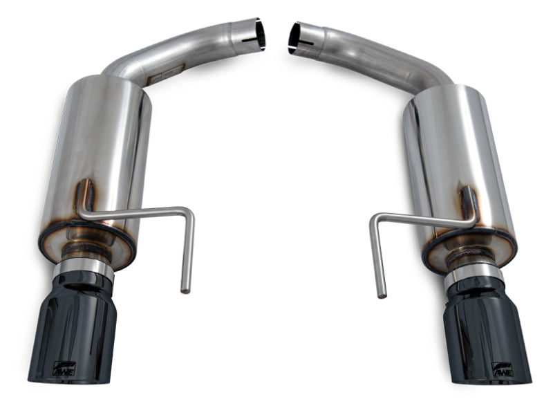AWE Tuning S550 Mustang EcoBoost Axle-back Exhaust - Touring Edition (Diamond Black Tips) 3015-33086 3015-33086 Photo - out of package